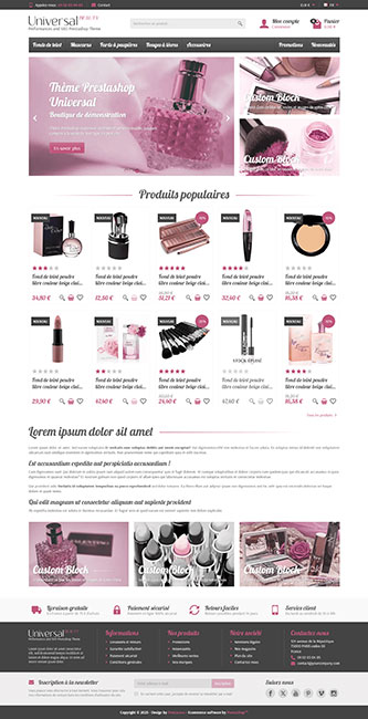 Thème Prestashop Universal Beauty