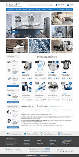 Thème Prestashop Universal Home