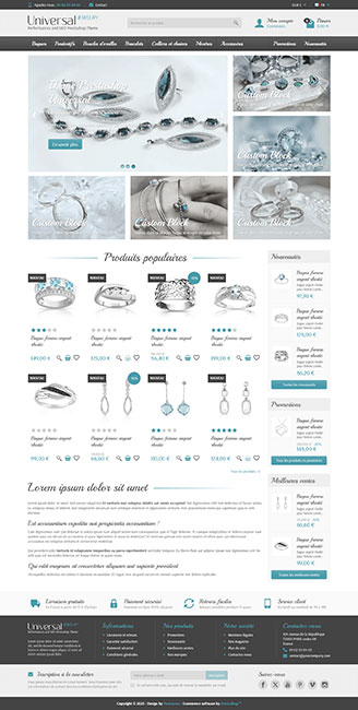 Thème Prestashop Universal Jewelry